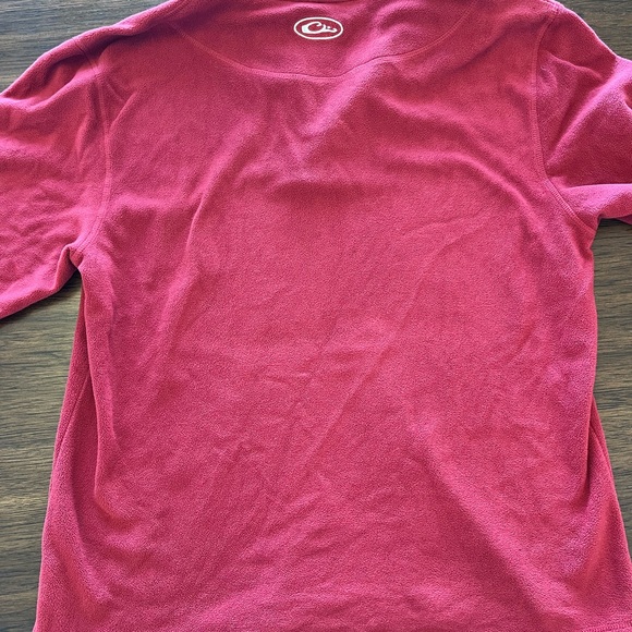 Red Drake Fleece Quarter Zip Pullover - Picture 3 of 4